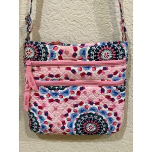 Harry Potter Luna's Medallion Vera Bradley Triple Zip Hipster Crossbody Bag Pink